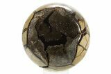 Polished, Septarian Geode Sphere - Madagascar #323476-1